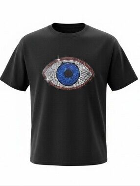Mystic Blue Eye Tee Plus Size NWOT